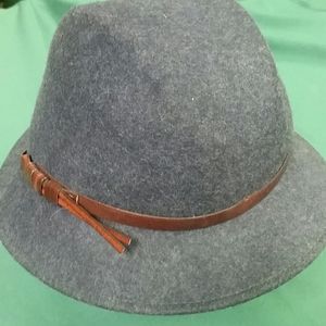 Charcoal gray wool hat